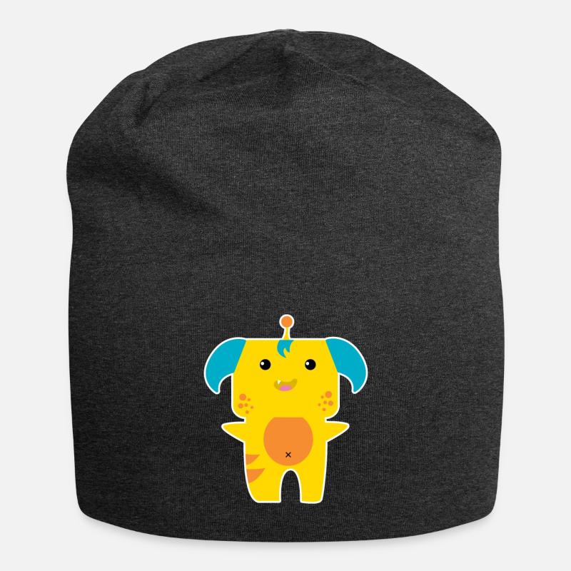 Monstre 4 - Bonnet en jersey - charbon