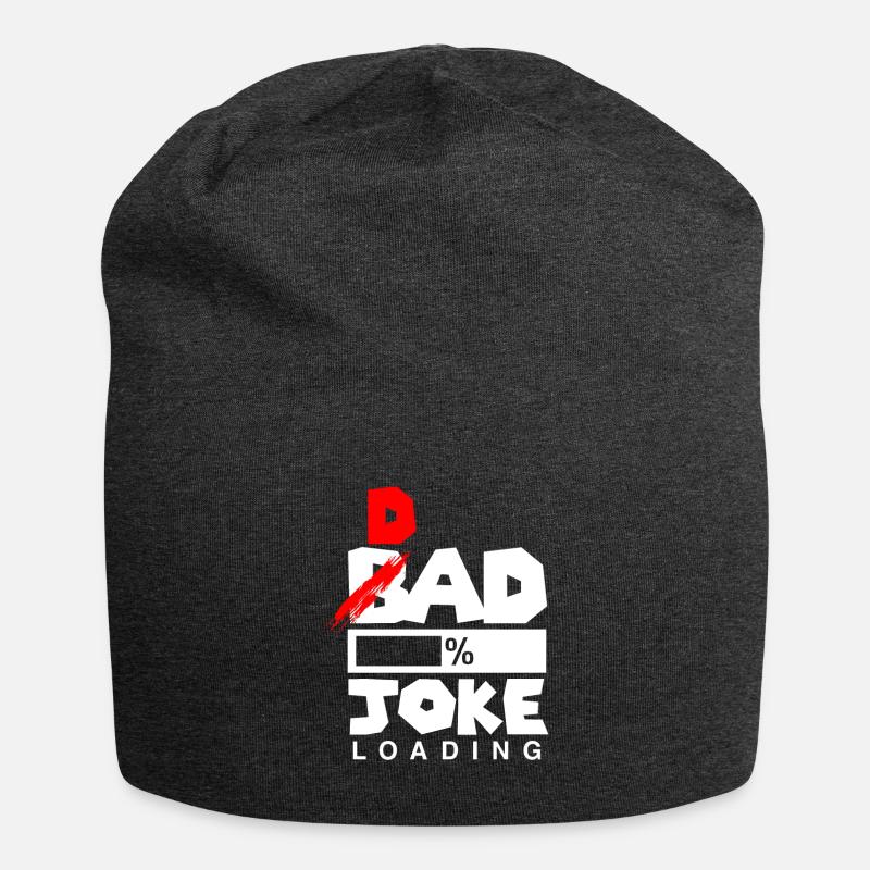 Daddy's joke loading shirt - Jersey Beanie - charcoal grey