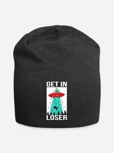 Ufo Alien Entführung Steig ein Loser - Jersey-Beanie - Anthrazit