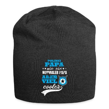 Cadeau de police papa cool - Bonnet en jersey - charbon - Devant