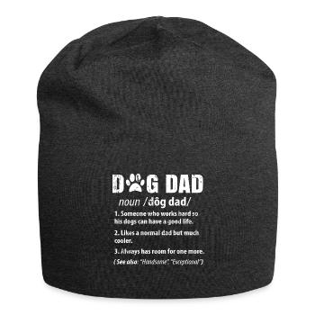 Dog dad - Jersey Beanie - charcoal grey - Front