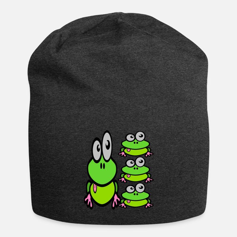 Grenouilles grenouilles 2 - Bonnet en jersey - charbon