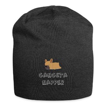 Gangster Gangsta Napper Sleeping Dog T-Shirt - Jersey Beanie - charcoal grey - Front