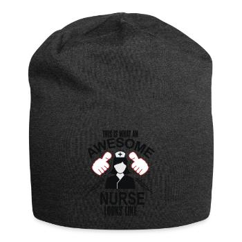 NURSE - Jersey-Beanie - Anthrazit - Vorne
