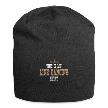 This Is My Line Dancing Shirt Geschenk Idee - Jersey-Beanie - Anthrazit - Vorne