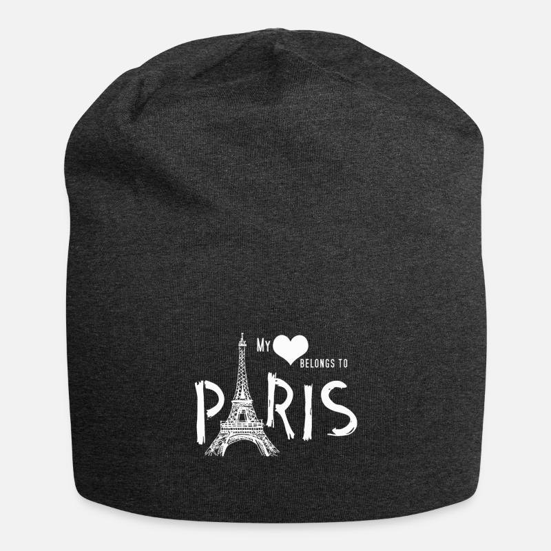 Paris - Bonnet en jersey - charbon