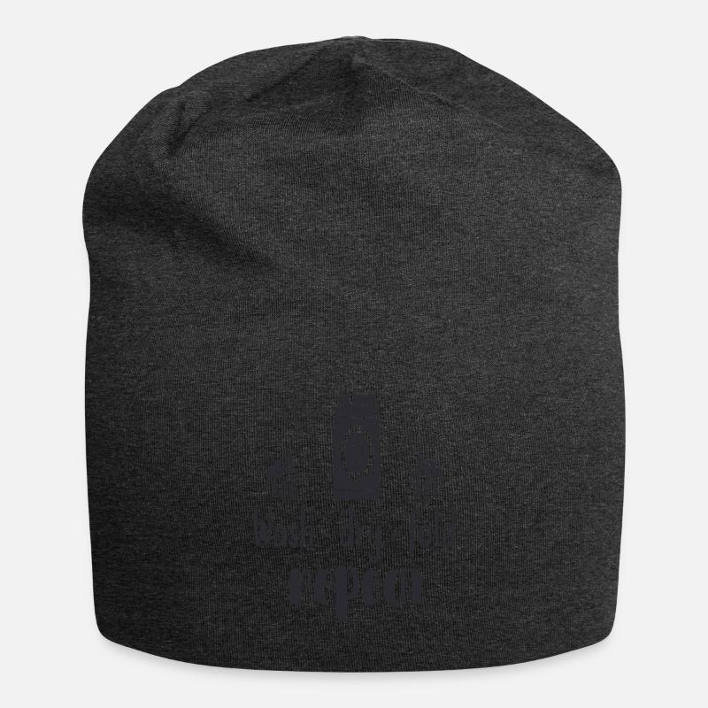 WASH,DRY,FOLD,REPEAT - Jersey-Beanie - Anthrazit