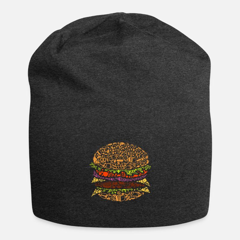 Burger - Jersey-Beanie - Anthrazit