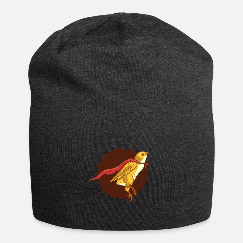 Super Vogel, Super Chicken, - Jersey-Beanie - Anthrazit