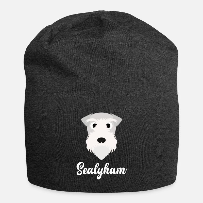 Sealyham - Sealyham Terrier - Jersey-Beanie - Anthrazit