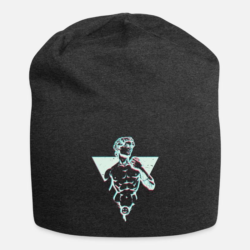 Michelangelo David - Renaissance Shirt Artist Tee - Jersey-Beanie - Anthrazit