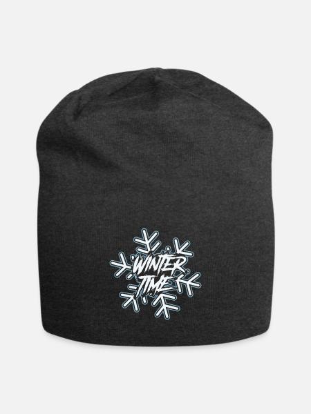 Winter Time Wunderland Wonderland Schneeflocke - Jersey-Beanie - Anthrazit