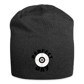Schießsport Fadenkreuz Shirt Geschenk Schießstand - Jersey-Beanie - Anthrazit - Vorne