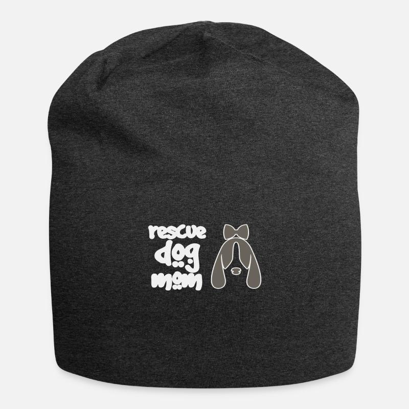 Rettungshund Mama - Jersey-Beanie - Anthrazit