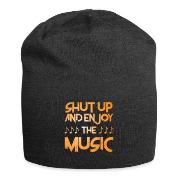 musique - Bonnet en jersey - charbon - Devant