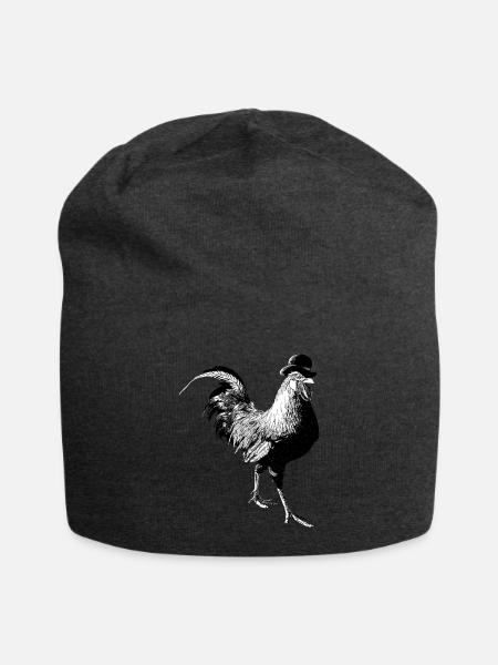 Hahn - Jersey-Beanie - Anthrazit