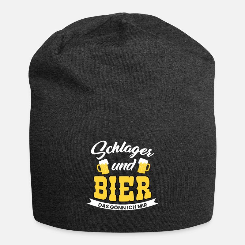 Schlager - Jersey-Beanie - Anthrazit