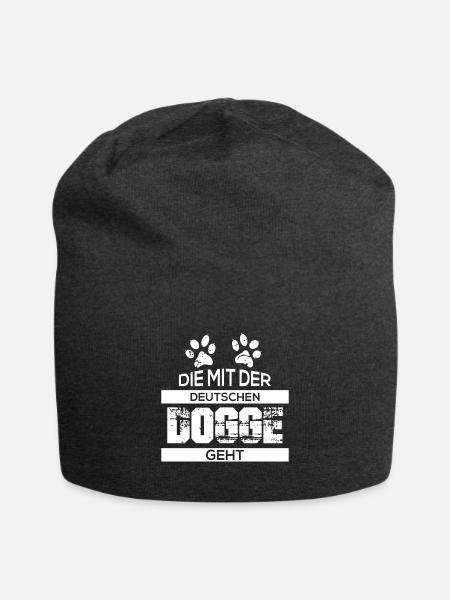 Deutsche Dogge - Jersey-Beanie - Anthrazit