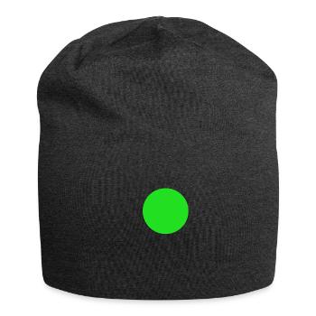 Grüner Punkt - Jersey-Beanie - Anthrazit - Vorne
