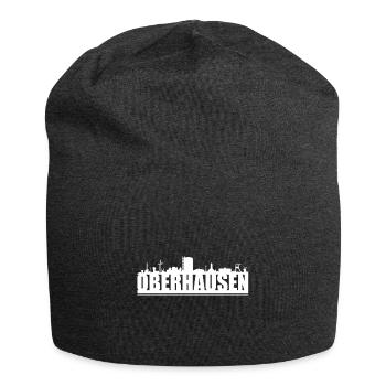 Oberhausen mit Skyline - Jersey-Beanie - Anthrazit - Vorne