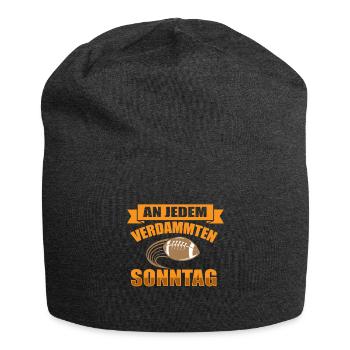 American football - Jersey Beanie - charcoal grey - Front