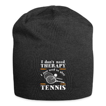 Mieux qu'une thérapie n'est qu'un cadeau de tennis - Bonnet en jersey - charbon - Devant