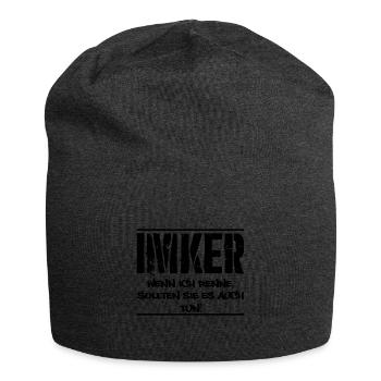 Imker - Jersey-Beanie - Anthrazit - Vorne