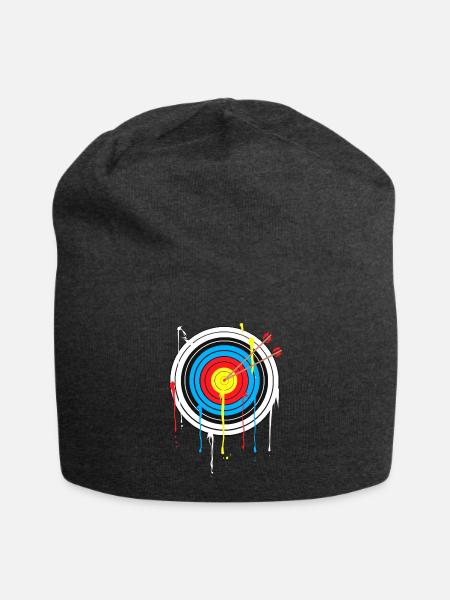 Zielscheibe Bogenschießen Compound Recurvebogen - Jersey-Beanie - Anthrazit