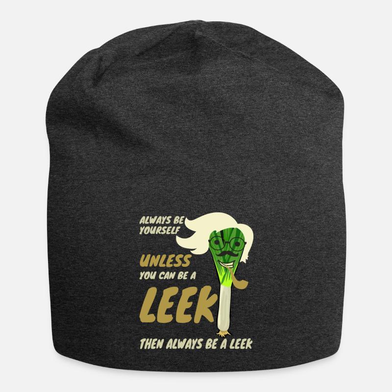 Leek - Jersey Beanie - charcoal grey