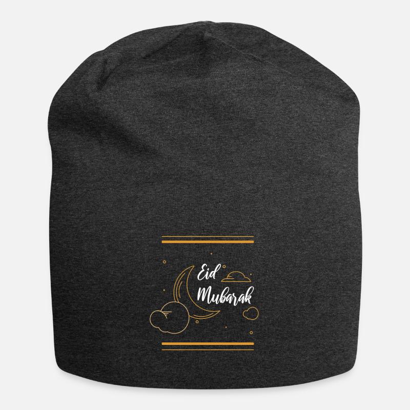 Eid Mubarak Islam Ramadan cadeau - Bonnet en jersey - charbon