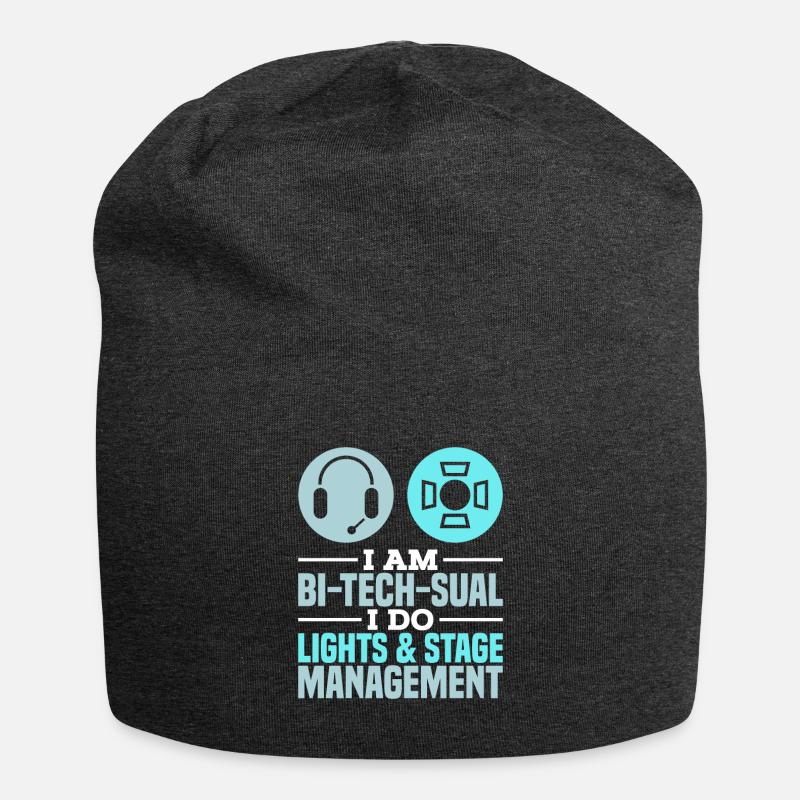 Lichttechniker Techniker Theater Geschenk - Jersey-Beanie - Anthrazit