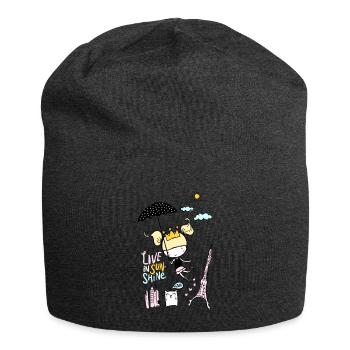 Mädchen mit Schirm - T-shirt für Kleinkind Mädchen - Jersey-Beanie - Anthrazit - Vorne