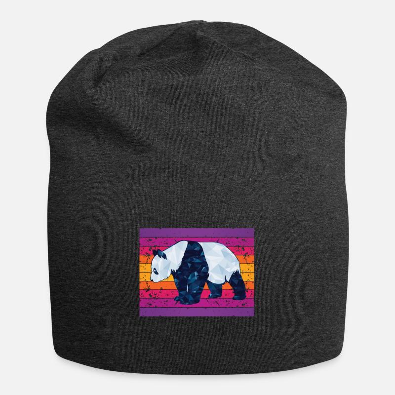 Panda - Jersey-Beanie - Anthrazit