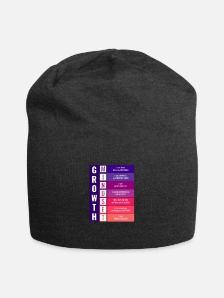 Growth Mindset - Jersey-Beanie - Anthrazit