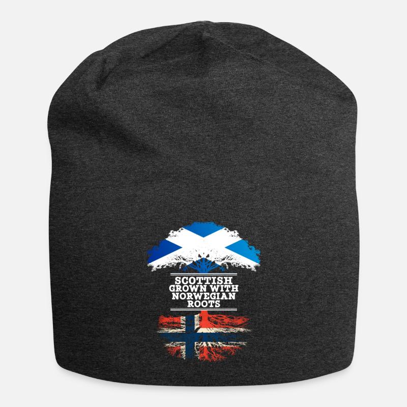 Schottisch gewachsen mit norwegischen Wurzeln - Jersey-Beanie - Anthrazit