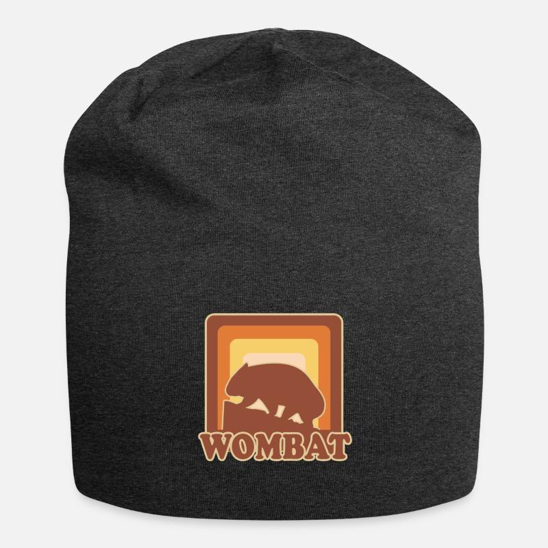 Wombat Retro - Jersey-Beanie - Anthrazit