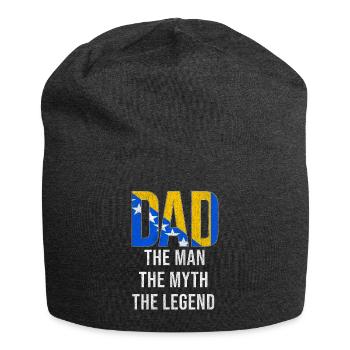 Vatertag von Bosnien und Herzegowina - Jersey-Beanie - Anthrazit - Vorne