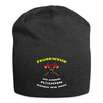 Feuerwehr - Jersey-Beanie - Anthrazit - Vorne