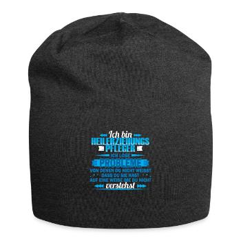 Ich bin Heilerziehungspfleger - Ich löse Probleme - Jersey-Beanie - Anthrazit - Vorne
