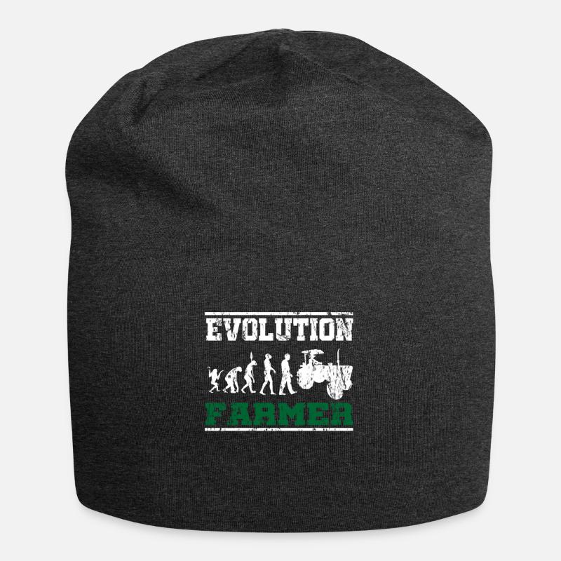 Evolution du paysan tracteur - Bonnet en jersey - charbon