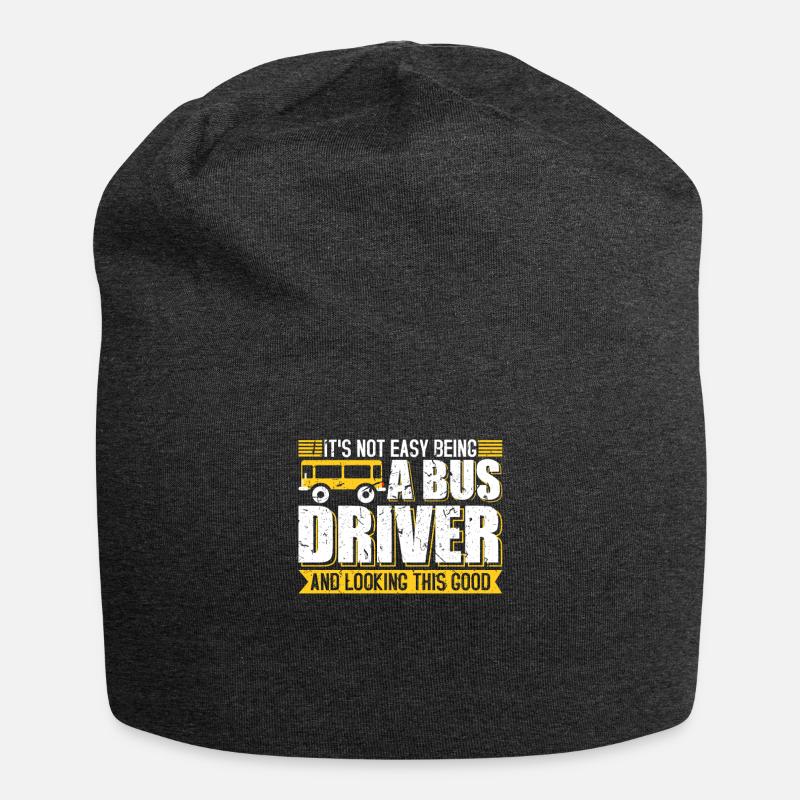 Bus Driver Bus Bus Bus Bus Driver Coach - Jersey Beanie - charcoal grey