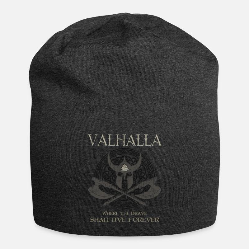 Valhalla Valknut Wikinger Germanen - Jersey-Beanie - Anthrazit
