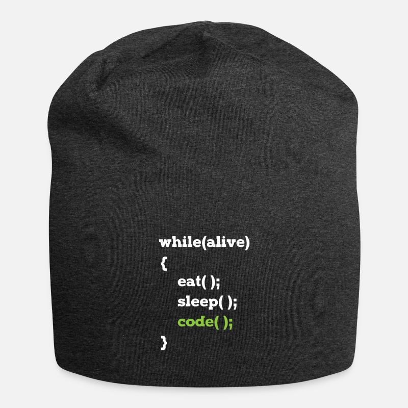 Programmeur Java en boucle informaticien - Bonnet en jersey - charbon