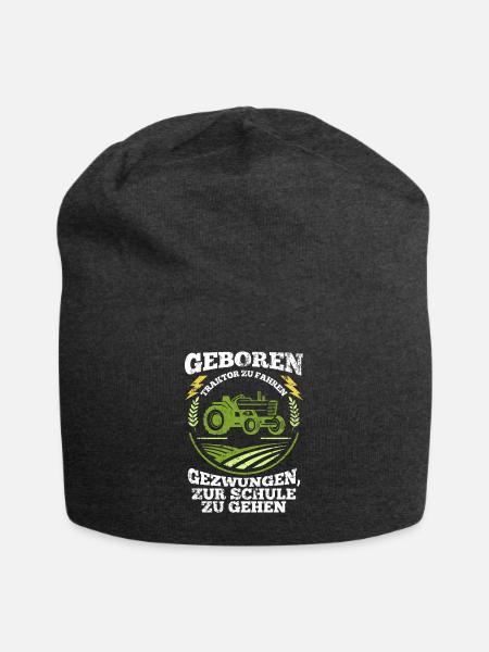 Traktor Fahrzeug - Jersey-Beanie - Anthrazit