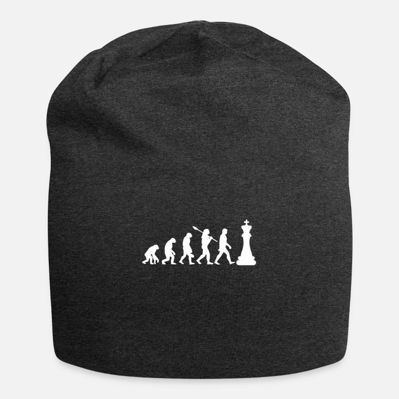Schach Evolution - Jersey-Beanie - Anthrazit