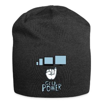 Geek - Bonnet en jersey - charbon - Devant