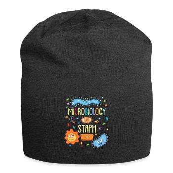 MICROBIOLOGISTE: Laboratoire de microbiologie Staph seulement - Bonnet en jersey - charbon - Devant