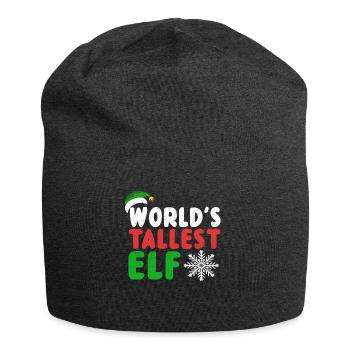 Der größte Elf der Welt - Weihnachten - Jersey-Beanie - Anthrazit - Vorne