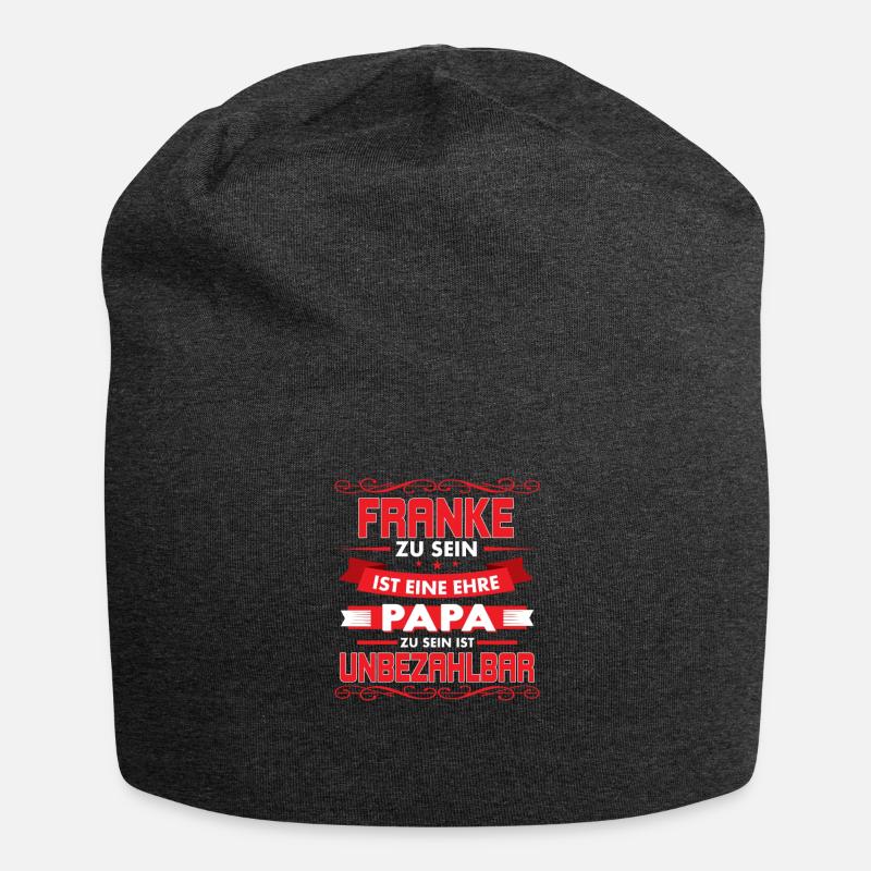 Franke zu sein ist eine Ehre - Jersey-Beanie - Anthrazit