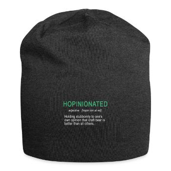 Fantastisches hopinioniertes Design für IPA & Craft Beer - Jersey-Beanie - Anthrazit - Vorne